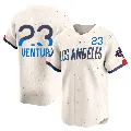 Men's Los Angeles Dodgers ＃23 Robin Ventura Cream Limited 2024 City Connect World Series Champions Jersey
