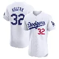 Men's Los Angeles Dodgers ＃32 Sandy Koufax White Elite Home Jersey