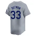 Men's Los Angeles Dodgers ＃33 James Outman Gray Limited Away Jersey