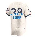 Men's Los Angeles Dodgers ＃38 Eric Gagne Cream Limited 2024 City Connect World Series Champions Jersey
