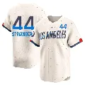 Men's Los Angeles Dodgers ＃44 Darryl Strawberry Cream Limited 2024 City Connect Jersey