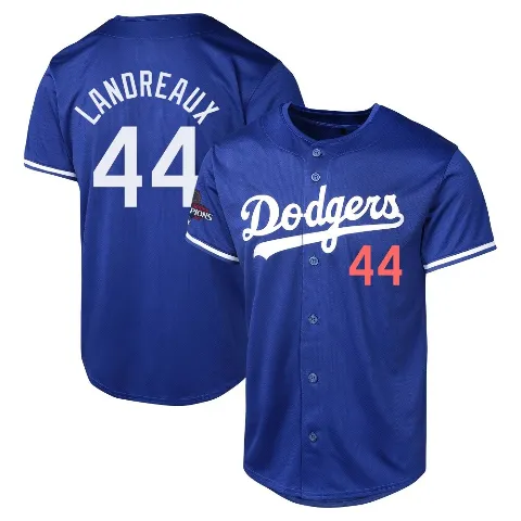 Men's Los Angeles Dodgers ＃44 Ken Landreaux Royal Limited Alternate World Series Champions Jersey