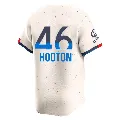 Men's Los Angeles Dodgers ＃46 Burt Hooton Cream Limited 2024 City Connect Jersey