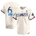 Men's Los Angeles Dodgers ＃6 Hyeseong Kim Cream Limited 2024 City Connect World Series Champions Jersey