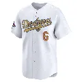 Men's Los Angeles Dodgers ＃6 Hyeseong Kim Gold Limited White 2025 Collection Jersey