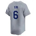 Men's Los Angeles Dodgers ＃6 Hyeseong Kim Gray Limited Away 2024 World Series Jersey