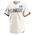 Men's Los Angeles Dodgers ＃66 Tanner Scott Cream Limited 2024 City Connect Jersey