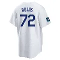 Men's Los Angeles Dodgers ＃72 Miguel Rojas White Replica 2024 World Tour Seoul Series Home Jersey