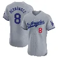 Men's Los Angeles Dodgers ＃8 Enrique Hernandez Gray Elite Road Jersey
