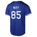 Men's Los Angeles Dodgers ＃85 Dustin May Royal Limited Alternate 2024 World Series Jersey