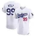 Men's Los Angeles Dodgers ＃99 Joe Kelly White Elite Home Jersey