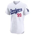 Men's Los Angeles Dodgers ＃99 Joe Kelly White Elite Home Jersey