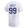 Men's Los Angeles Dodgers ＃99 Joe Kelly White Elite Home Jersey