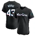 Men's Miami Marlins ＃43 Andrew Nardi Black Elite Alternate Vapor Premier Jersey