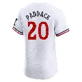 Men's Minnesota Twins ＃20 Chris Paddack White Elite Home Jersey