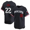 Men's Minnesota Twins ＃22 Griffin Jax Navy Limited Alternate Jersey