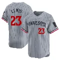 Men's Minnesota Twins ＃23 Royce Lewis Gray Limited Road Jersey