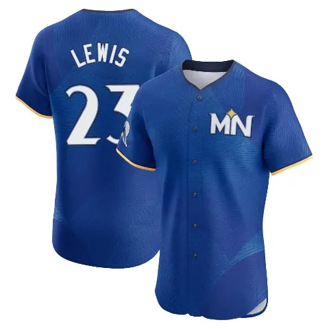 Men's Minnesota Twins ＃23 Royce Lewis Royal Elite 2024 City Connect Jersey