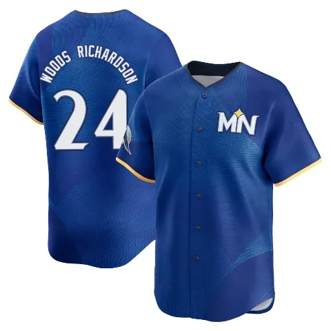 Men's Minnesota Twins ＃24 Simeon Woods Richardson Royal Limited 2024 City Connect Jersey