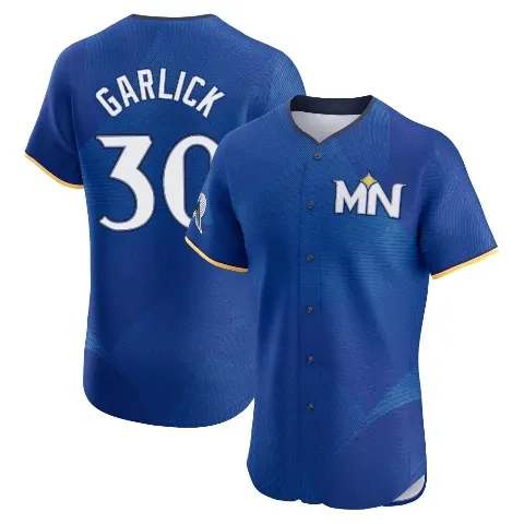 Men's Minnesota Twins ＃30 Kyle Garlick Royal Elite 2024 City Connect Jersey