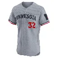 Men's Minnesota Twins ＃32 Emmanuel Rodriguez Gray Elite Road Jersey