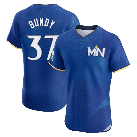 Men's Minnesota Twins ＃37 Dylan Bundy Royal Elite 2024 City Connect Jersey