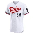 Men's Minnesota Twins ＃38 Ernie Yake White Elite Home Jersey