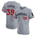 Men's Minnesota Twins ＃39 Michael Tonkin Gray Elite Road Jersey