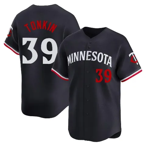 Men's Minnesota Twins ＃39 Michael Tonkin Navy Limited Alternate Jersey