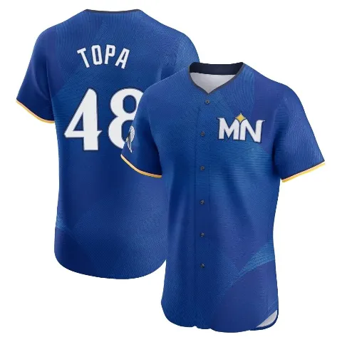 Men's Minnesota Twins ＃48 Justin Topa Royal Elite 2024 City Connect Jersey