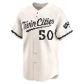 Men's Minnesota Twins ＃50 Willi Castro Cream Limited Alternate Jersey