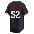 Men's Minnesota Twins ＃52 Zebby Matthews Navy Limited Alternate Jersey