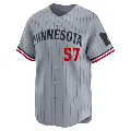 Men's Minnesota Twins ＃57 Zack Weiss Gray Limited Road Jersey