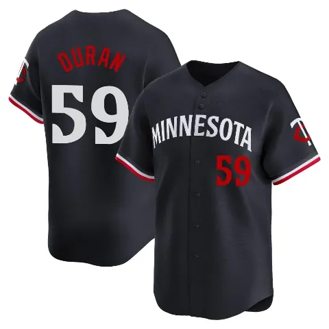 Men's Minnesota Twins ＃59 Jhoan Duran Navy Limited Alternate Jersey