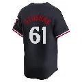 Men's Minnesota Twins ＃61 Cody Stashak Navy Limited Alternate Jersey