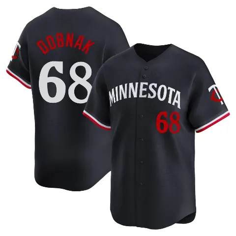 Men's Minnesota Twins ＃68 Randy Dobnak Navy Limited Alternate Jersey
