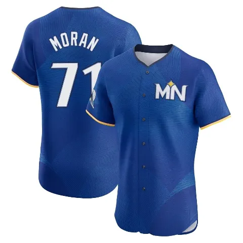 Men's Minnesota Twins ＃71 Jovani Moran Royal Elite 2024 City Connect Jersey