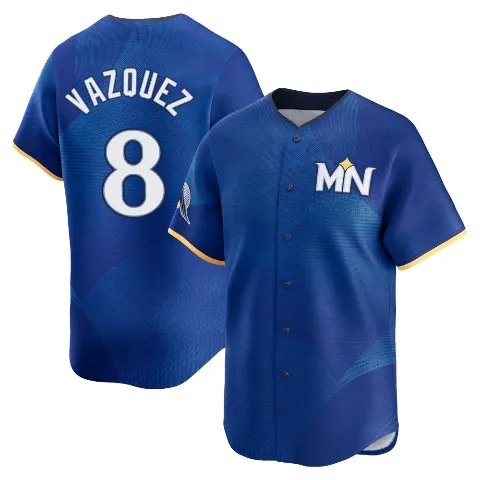 Men's Minnesota Twins ＃8 Christian Vazquez Royal Limited 2024 City Connect Jersey