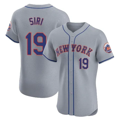 Men's New York Mets ＃19 Jose Siri Gray Elite Road Jersey