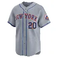 Men's New York Mets ＃20 Pete Alonso Gray Limited Away Jersey
