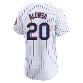 Men's New York Mets ＃20 Pete Alonso White Elite Home Jersey