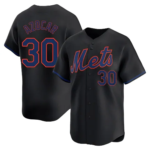 Men's New York Mets ＃30 Jose Azocar Black Limited Alternate Jersey