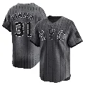 Men's New York Mets ＃31 Mike Piazza Limited Graphite 2024 City Connect Jersey