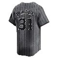 Men's New York Mets ＃31 Mike Piazza Limited Graphite 2024 City Connect Jersey