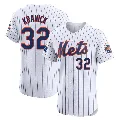 Men's New York Mets ＃32 Max Kranick White Elite Home Patch Jersey