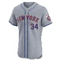 Men's New York Mets ＃34 Kodai Senga Gray Elite Road Jersey