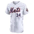 Men's New York Mets ＃34 Kodai Senga White Elite Home Jersey
