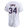 Men's New York Mets ＃34 Kodai Senga White Elite Home Jersey