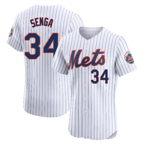 Men's New York Mets ＃34 Kodai Senga White Elite Home Jersey