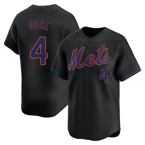 Men's New York Mets ＃4 Terrance Gore Black Limited Alternate Jersey